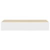 vidaXL Wall Drawer Shelves 2 pcs Oak and White 60x23,5x3.9 " MDF