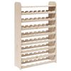 vidaXL Wine Rack with Top Board 28.5x9.8x43.9" Solid Wood Pine