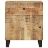 vidaXL Bedside Cabinet Natural Wood Solid Mango Wood Medium Storage