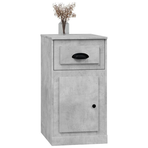 vidaXL Side Cabinet Concrete Grey Engineered wood 15.7x19.7x29.5 in