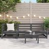vidaXL Garden Lounge Set Grey Solid pine wood Standard Modular