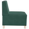 vidaXL Modular Sofa Unit Armless 3 pcs Dark Green 55 x 74 x 82 cm