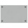 vidaXL Wall-mounted Magnetic Board White 23.6"x15.7"&nbsp;Tempered Glass