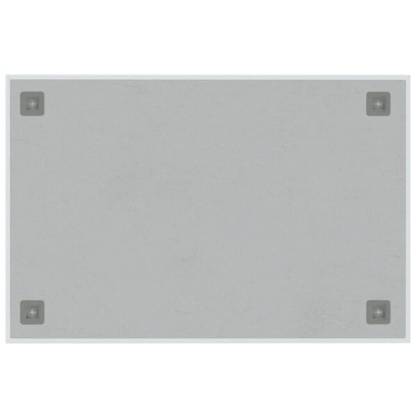 vidaXL Wall-mounted Magnetic Board White 23.6"x15.7"&nbsp;Tempered Glass