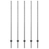 vidaXL Fence Post 5 pcs Grey 62.99 in Steel
