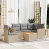 vidaXL Garden Sofa Set Mix Beige and Light Grey