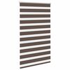 vidaXL Zebra blind 31.9x68.9" Fabric Width 30.2 " coffee