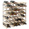 vidaXL Wine Rack for 42 Bottles Solid Pinewood