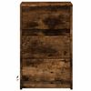 vidaXL Bedside Cabinet Smoked Oak Engineered Wood Small Bedside Cabinet