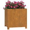 vidaXL Planter Rusty metal Corten steel Medium Durable Planter