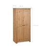 vidaXL Wardrobe Natural wood Solid pine wood 31.5 x 19.7 x 67.5 in