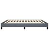 vidaXL Bed Frame Dark Gray Velvet, Plywood, Engineered Wood