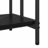 vidaXL Cloth Rack Black Oak 23.62 x 11.81 x 39.57 in Engineered wood