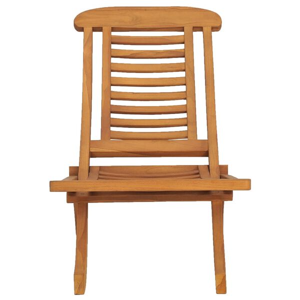 vidaXL Garden Chair Teak Fine sanded teak hardwood Standard Collapsible
