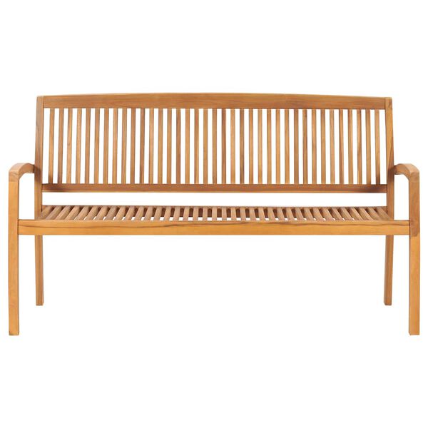 vidaXL Garden Bench Teak Smooth-finished teak wood with water-based varnish