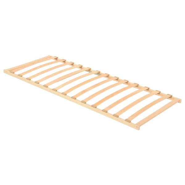 vidaXL Slatted Bed Base Natural beech wood