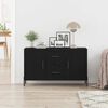 vidaXL Sideboard Black Oak 39.37 x 14.17 x 23.62 in Engineered Wood