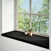 vidaXL Window Sills 2 pcs Dark Brown 43.3x15.7x0.8" Solid Wood Oak