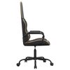 vidaXL Gaming Chair Black and Gold Faux Leather, Metal, Plywood Medium