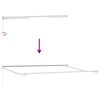 vidaXL Awning Manual White 177.17" x 118.11" Metal