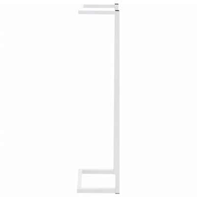 vidaXL Towel Rack White 9.8"x7.9"x37.4" Steel