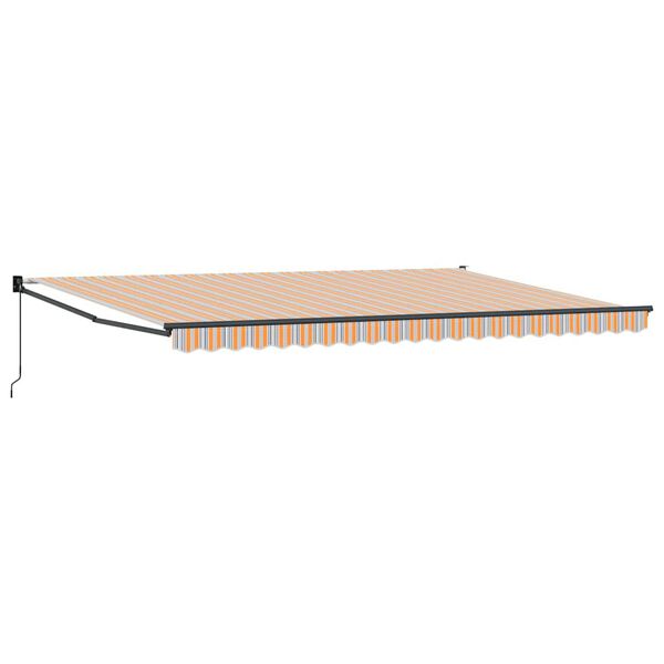 vidaXL Retractable Awning Multicolour 196.85" x 118.11