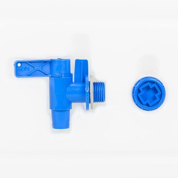 vidaXL Water Container with Tap and Soap Dispenser 5.3 gal Plastic