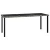 vidaXL Garden Dining Table Grey