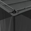 vidaXL Gazebo with Mesh Walls Anthracite 9.8'x9.8' Steel