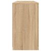 vidaXL Sideboard Sonoma oak Engineered wood, glass Medium Sideboard
