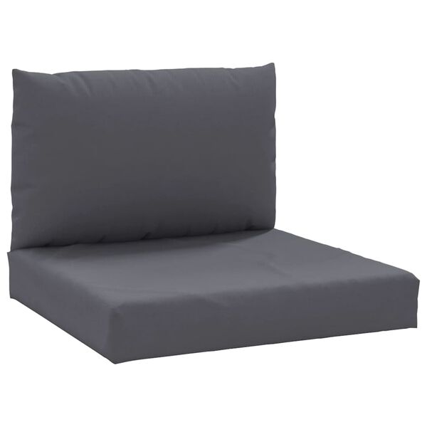 vidaXL Pallet Cushion Anthracite Oxford fabric (100% polyester)