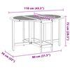 vidaXL Garden Table Folding 5 pcs Brown Solid Acacia Wood