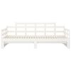vidaXL Day Bed White Solid Pine Wood 2x Convertible Day Bed
