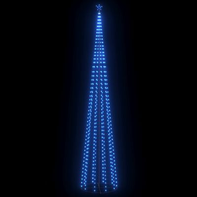 vidaXL Christmas Cone Tree Blue 732 LEDs 5x16 ft