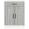 vidaXL Kitchen Base Cabinet Gray sonoma Engineered wood