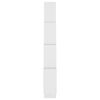 vidaXL Wall Shelf White Engineered wood Short, tall Wall mounting