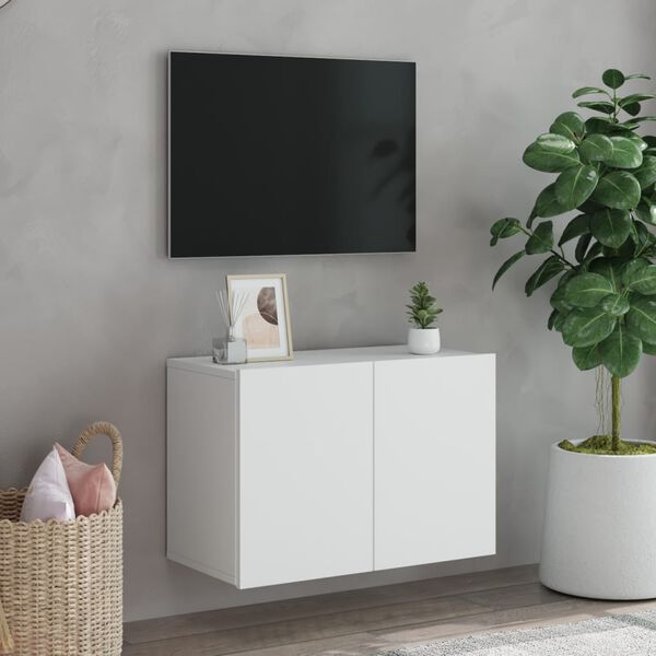 vidaXL TV Cabinet White Engineered wood Standard TV Cabinet