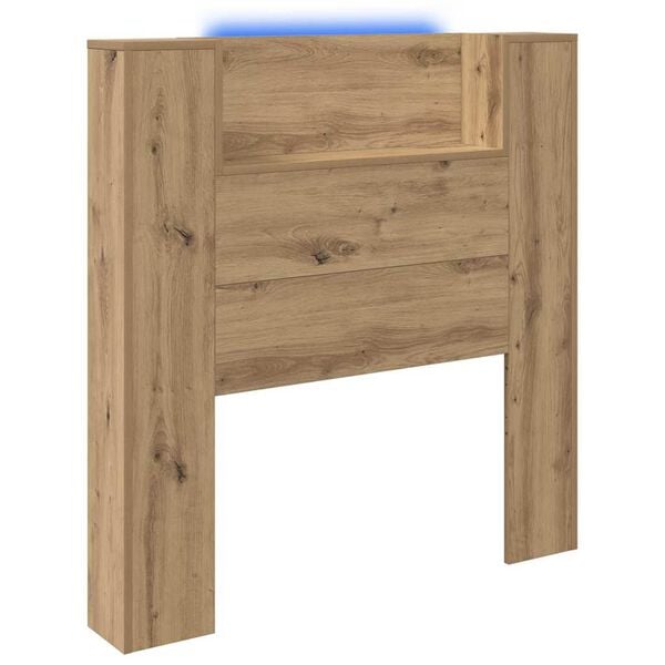 vidaXL Headboard Artisan Oak 39.37 x 5.91 x 40.75 in Engineered Wood