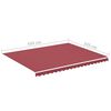 vidaXL Replacement Awning Fabric Burgundy red 100% Polyester with PU coating