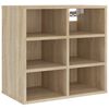 vidaXL Shoe Cabinet Sonoma oak Engineered wood Medium Shoe Cabinet
