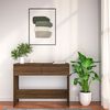 vidaXL Console Table Brown oak Engineered wood Medium Console Table
