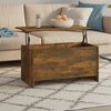 vidaXL Coffee Table Smoked Oak Engineered Wood Medium