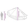 vidaXL Family Tipi Tent Folding with Roof Green 680 x 430 x 270 cm