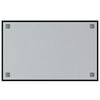 vidaXL Wall-mounted Magnetic Board Black 31.5"x19.7" Tempered Glass