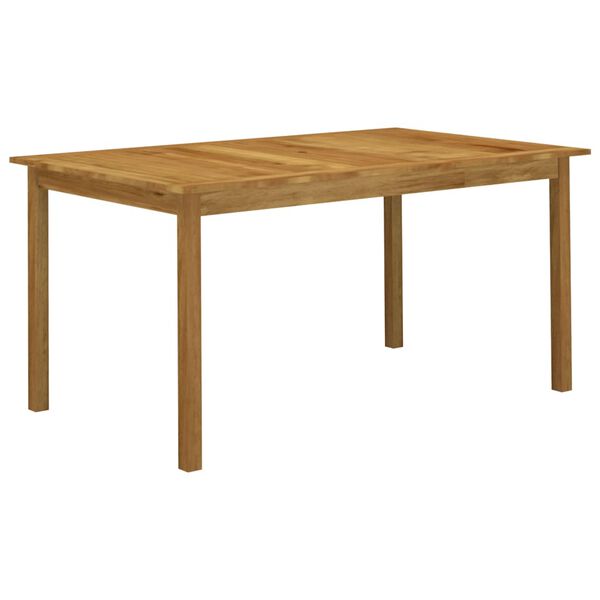 vidaXL Dining Set Black Solid Acacia wood Large Stackable