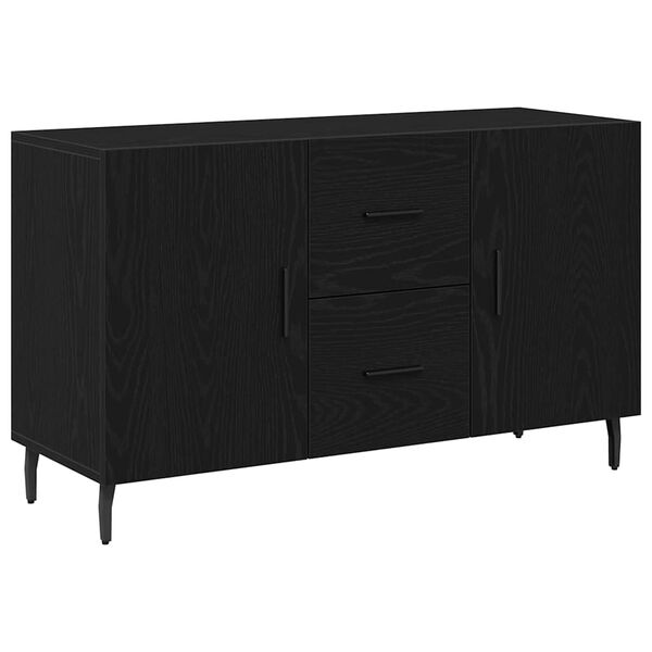 vidaXL Sideboard Black oak 100 x 36 x 60 cm Engineered wood