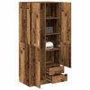vidaXL Wardrobe Old Wood Engineered Wood 31.5 x 20.5 x 70.9 in Wardrobe
