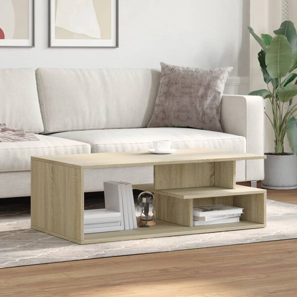 vidaXL Coffee Table Sonoma Oak Engineered Wood Large Coffee Table