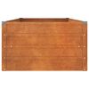 vidaXL Garden Raised Bed Rusty brown Corten steel 63 x 31.5 x 17.7 in