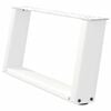 vidaXL Coffee Table Leg White Powder-coated steel Medium Adjustable Feet